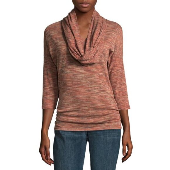 Alyx Womens 3/4 Sleeve V Neck Scarf Neck Top  New With Tags Size Small - Picture 1 of 2